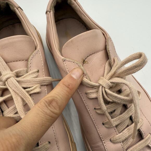 Woman by Common Projects Tournament Low Top Sneakers Pink‎ Size 37 - Picture 8 of 11